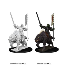 Pathfinder Battles Deep Cuts: Orc on Dire Wolf