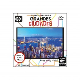 Puzzle 1000 Piezas Grandes Ciudades Hong Kong