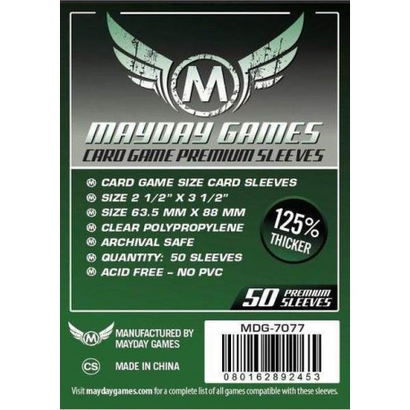 Mayday Games Standard Card Game Sleeves (63.5x88mm)