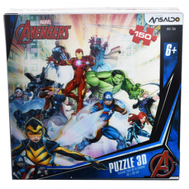 Puzzle 3D 150 Piezas Marvel: Avengers