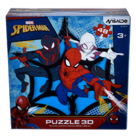Puzzle 3D 48 Piezas Marvel: Spider-Man