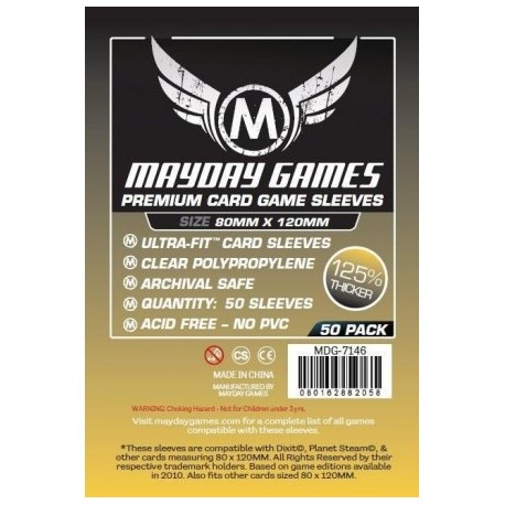 Mayday Games "Dixit" Card Sleeves - Magnum Ultra-Fit (80x120mm)