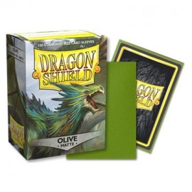 Dragon Shield: Protectores Olive Matte 100u