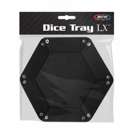 BCW: Hexagon dice Tray LX Black