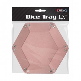 BCW: Hexagon dice Tray LX Pink