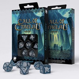 Call of Cthulhu Abyssal & White Dice Set (7)