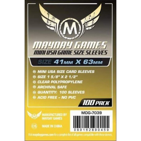Mayday Games Mini USA Card Sleeves (41x63mm)