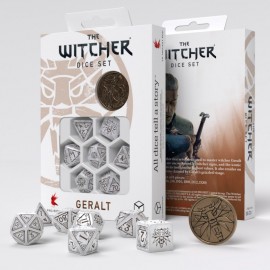 Qworkshop: The Witcher - Geralt: The White Wolf Dice Set