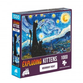 Puzzles Exploding Kittens 1000 piezas: Mrowwwy Night