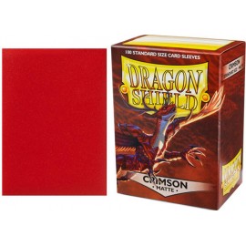 Dragon Shield: Protectores Crimson Matte 100u