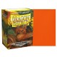 Dragon Shield: Protectores Tangerine Matte 100u