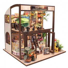 Miniatura Armable M027Z: Coffee House con Exhibidor