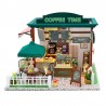 Miniatura Armable: Cafeteria Coffee Time con Exhibidor