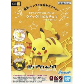 Bandai: Model Kit Pokémon - Quick Pikachu Battle Pose