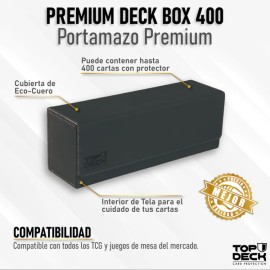 TOP DECK: Portamazo Premium Top Box 400 Negro