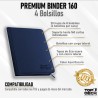 TOP DECK: Carpeta Premium Binder 160 Azul (4 Bolsillos)