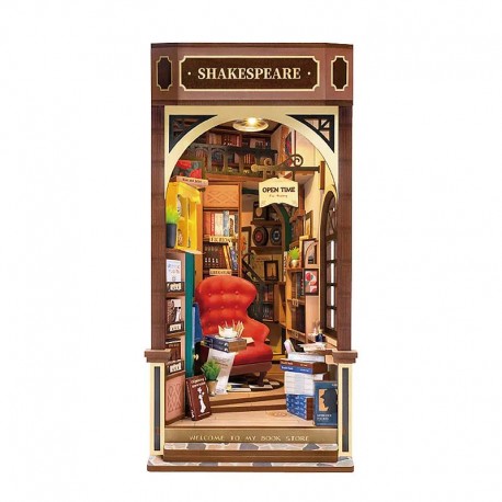 Miniatura Armable TGB07: Bookstore Libreria Shakespeare DIY Book Nook Shelf Insert Kit