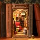 Miniatura Armable TGB07: Bookstore Libreria Shakespeare DIY Book Nook Shelf Insert Kit
