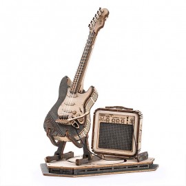 Miniatura Armable TG605K: Guitarra Eléctrica con Amplificador