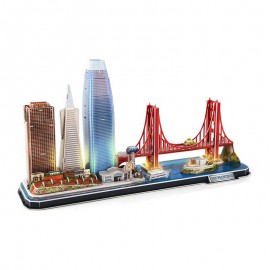 Miniatura Armable L524h: San Francisco City Line USA Puzzle 3D