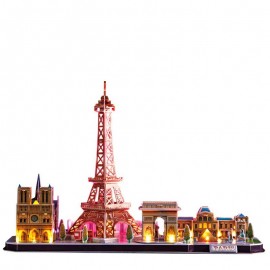 Miniatura Armable L525h: Paris City Line Francia Puzzle 3D