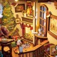 Miniatura Armable AM46: Caja musical Navidad Christmas Town