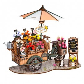 Miniatura Armable TGS03: Carretilla de Flores Armable Blossom Cart