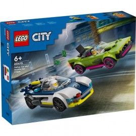 LEGO: 60415 - Auto de Policía Potente y Auto Deportivo