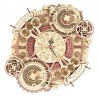 Miniatura Armable LC601: Reloj Mural Astral de Madera Rompecabezas