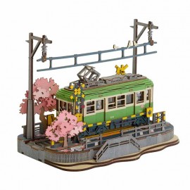 Miniatura Armable TGS02: Tranvía Japones Sakura Journey Robotime