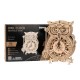 Miniatura Armable LK503: Reloj Buho de Madera Rompecabezas Puzzle