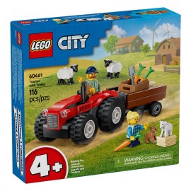 LEGO: 60461 - Tractor Rojo con Remolque y Oveja