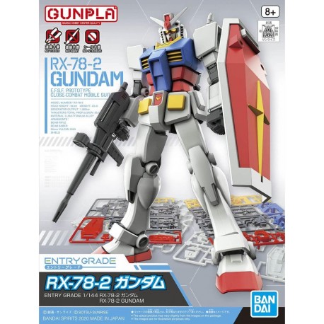 Bandai: Gundam - Entry Grade 1/144 RX-78-2 (3L) Model Kit