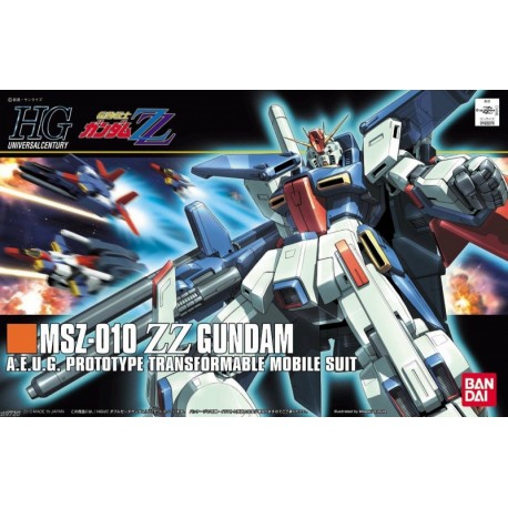 Bandai: Gundam - HGUC 1-144 MSZ-010 ZZ Gundam Model Kit