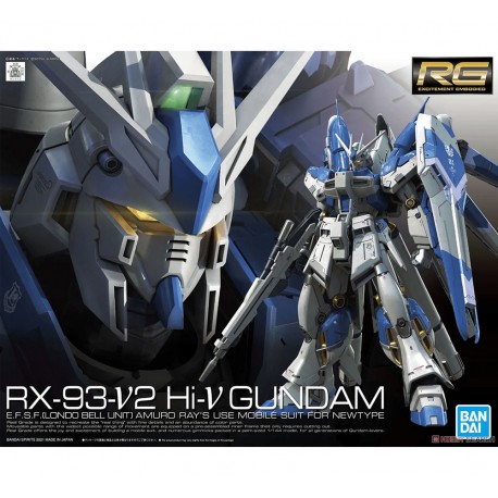 Bandai: Gundam - RG 1/144 RX-93-V2 Hi-V Gundam Model Kit