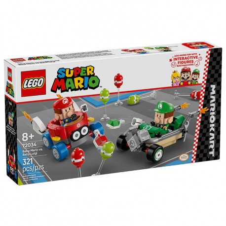 LEGO: 72034 - Mario Kart™: Bebé Mario vs. Bebé Luigi