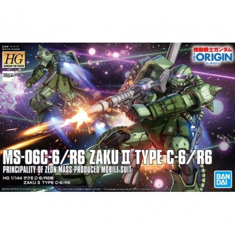 Bandai: Gundam - HG 1/144 MS-06C/R6 Zaku II Type C-6/R6 Model Kit