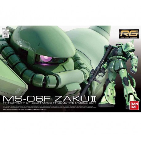 Bandai: Gundam - RG 1/144 MS-06F Zaku II Model Kit