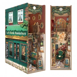 Miniatura Armable TQ140: Left Bank Store Shakespeare & Co. - Sepador de Libros Tonecheer