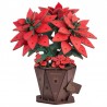 Miniatura Armable TF001: Flor Corona del Inca Poinsettia