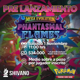 Pokémon TCG: Prerelease Phantasmal Flames LEER DESCRIPCIÓN