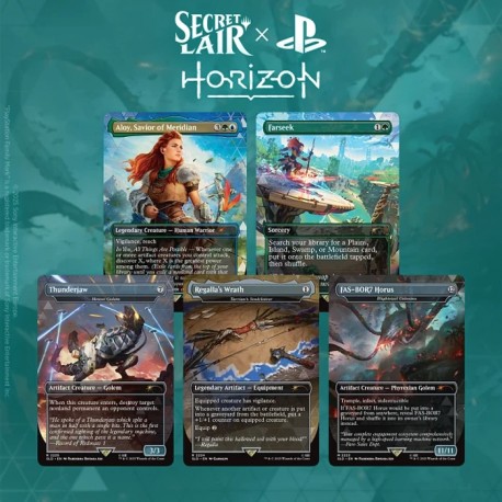 MTG: Secret Lair x PlayStation - Horizon: Zero Dawn - Huntress and the Machines